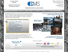 Tablet Screenshot of carpentermetal.com